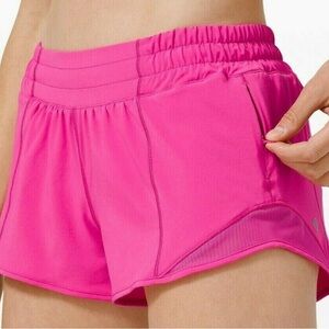 HOT PINK LULULEMON 2.5’ Shorts